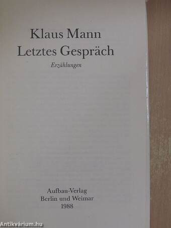 Letztes Gespräch