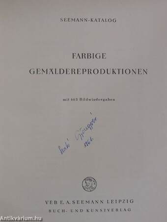 Farbige Gemäldereproduktionen