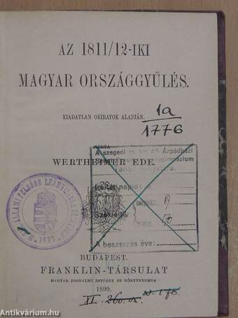 Az 1811/12-iki magyar országgyűlés