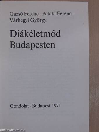 Diákéletmód Budapesten