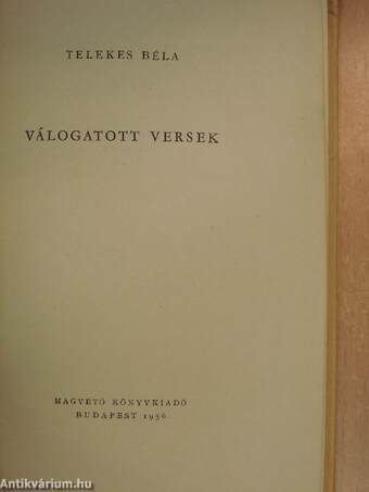 Válogatott versek