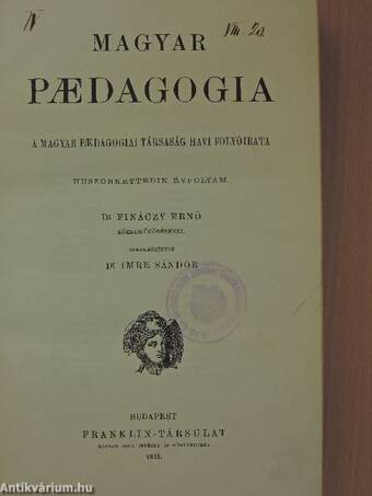 Magyar Paedagogia 1913/1-10.