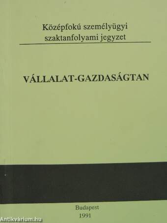 Vállalat-gazdaságtan