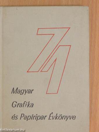 Magyar Grafika és Papíripar Évkönyve 1971