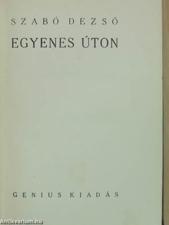 Egyenes úton