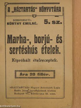 Marha-, borjú- és sertéshus ételek