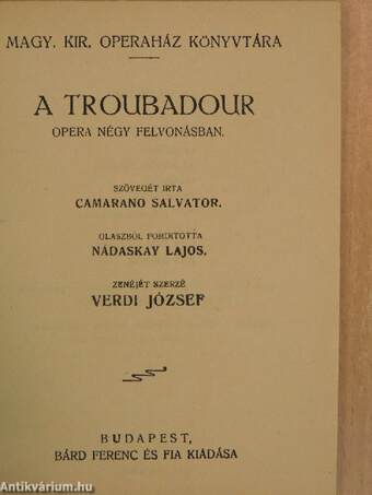 A Troubadour