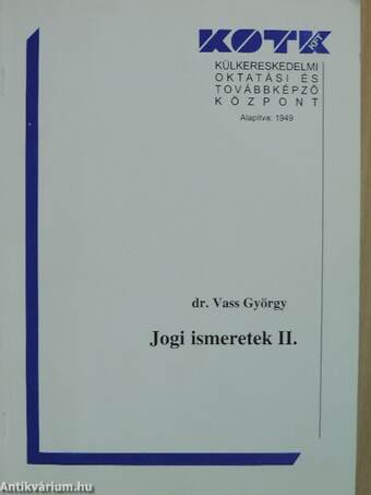 Jogi ismeretek II.