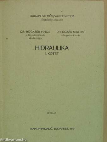 Hidraulika I.