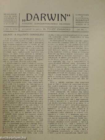 "Darwin" 1916. dec. 1.