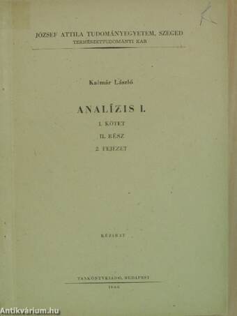 Analízis I. I. kötet, II. rész, 2. fejezet