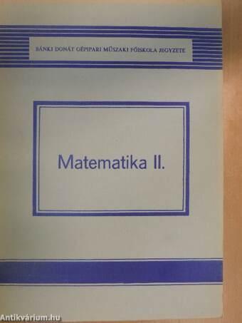 Matematika II.