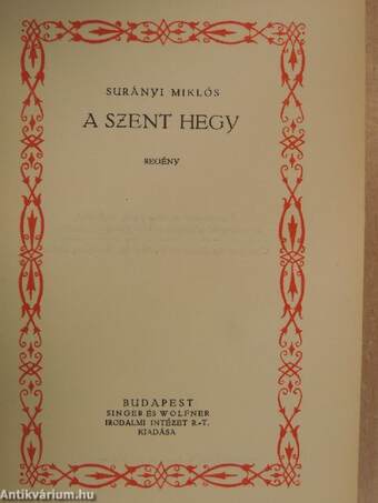 A szent hegy/A mágus