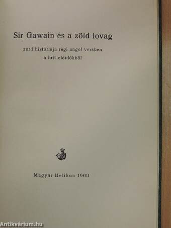 Sir Gawain és a zöld lovag