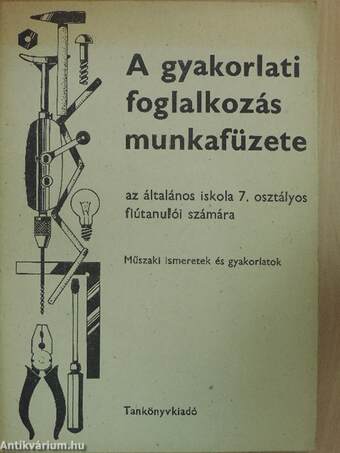 A gyakorlati foglalkozás munkafüzete az általános iskola 7. osztályos fiútanulói számára