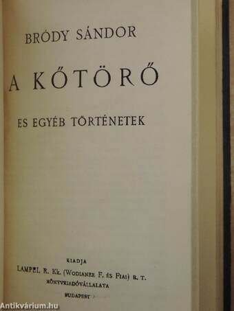 Válogatott részek Jókai Mór Az új földesúr című regényéből/Szép angyalka/Elbeszélések/Török históriák/A kőtörő és egyéb történetek/Idősb Markó Károly/Egy szinésznő naplójából