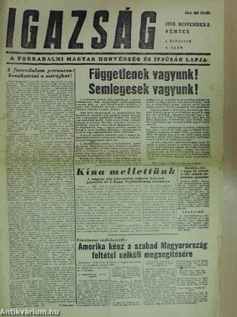 Igazság 1956. november 2.