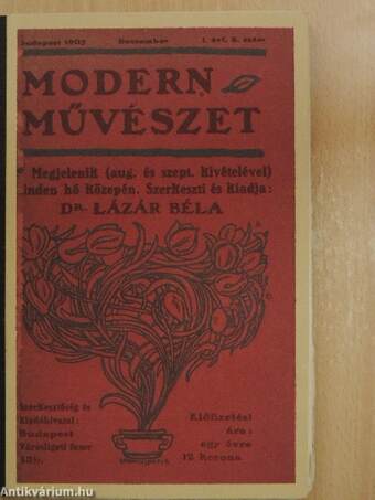 Modern Művészet 1905. deczember