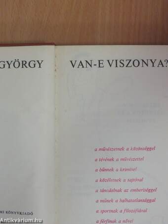 Van-e viszonya?