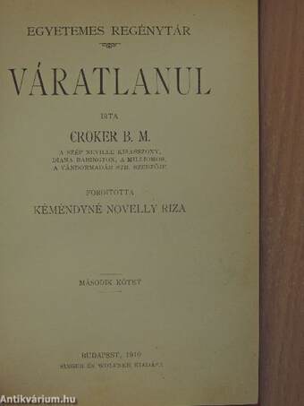 Váratlanul I-II.