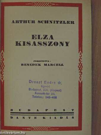 Elza kisasszony