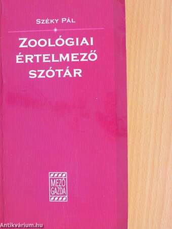 Zoológiai értelmező szótár
