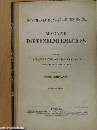 Árpádkori új okmánytár 1-2., 4-12./Betűrendes névmutató Wenzel Gusztáv Árpádkori új okmánytárához