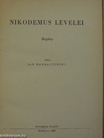 Nikodemus levelei