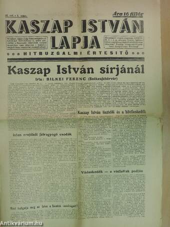 Kaszap István Lapja 1944/1.