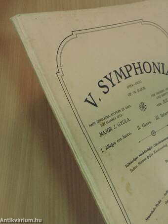 V. Symphonia 1914-1915. Op. 79. D-dur