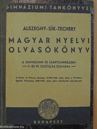 Magyar nyelvi olvasókönyv