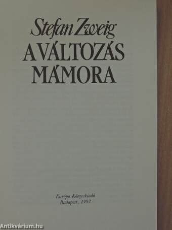 A változás mámora