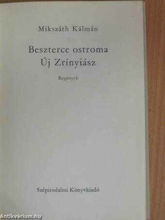 Beszterce ostroma/Új Zrínyiász