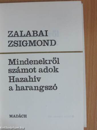 Mindenekről számot adok/Hazahív a harangszó