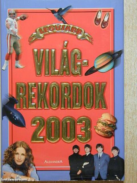 Legújabb világrekordok 2003