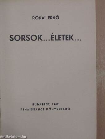 Sorsok... életek...