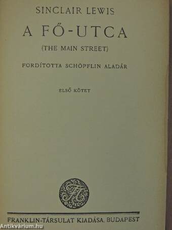 A Fő-utca I-II.