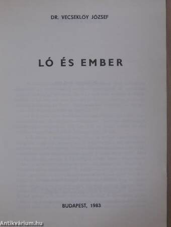 Ló és ember