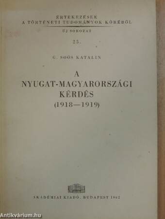 A Nyugat-magyarországi kérdés