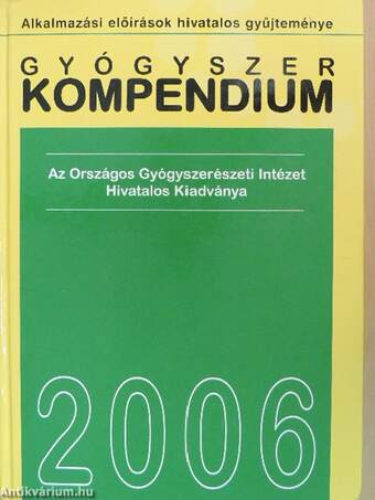 Gyógyszer kompendium 2006. - CD-vel