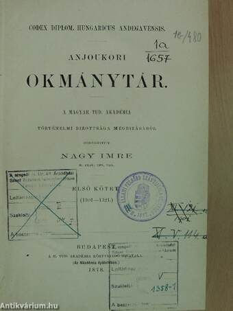 Anjoukori okmánytár I. (töredék)