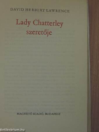 Lady Chatterley szeretője