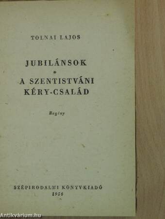 Jubilánsok/A szentistváni Kéry-család