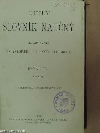 "23 kötet az Ottuv Slovník Naucny sorozatból (nem teljes sorozat)"