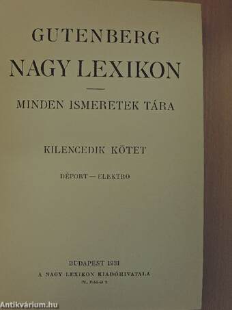 Gutenberg Nagy Lexikon IX. (töredék)