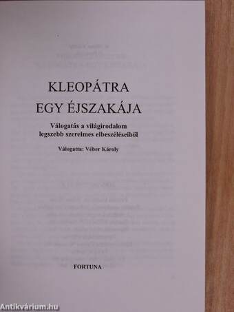 Kleopátra egy éjszakája