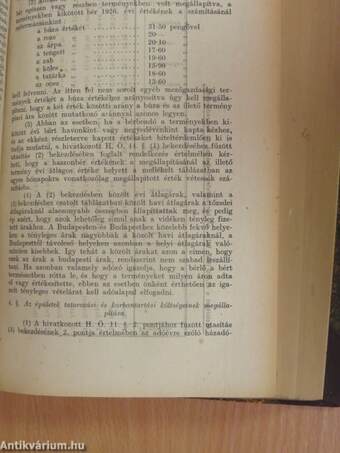 Magyarországi Rendeletek Tára 1927. I-II.