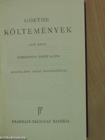 Költemények I-III.