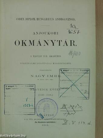 Anjoukori okmánytár IV. (töredék)