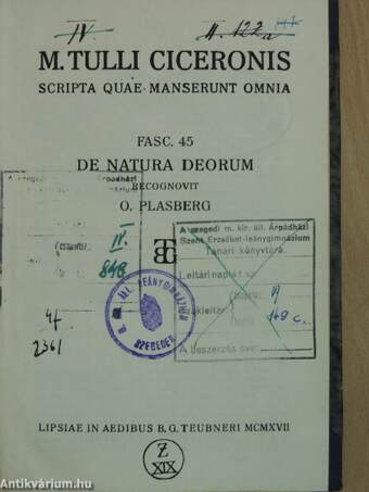 M. Tulli Ciceronis Scripta Quae Manserunt Omnia 45.